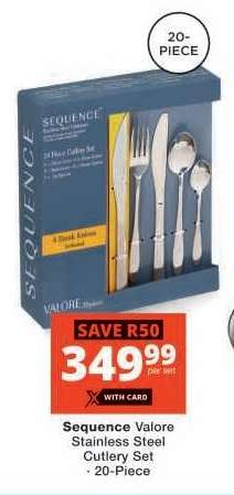 Sequence Valore Stainless Steel Cutlery Set