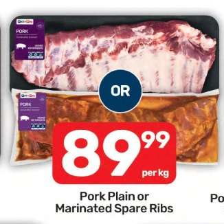 Pork Plain or Marinated Spare Ribs