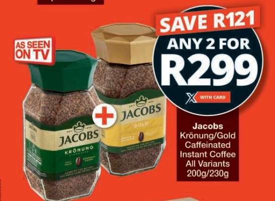 Jacobs Krönung/Gold Caffeinated Instant Coffee