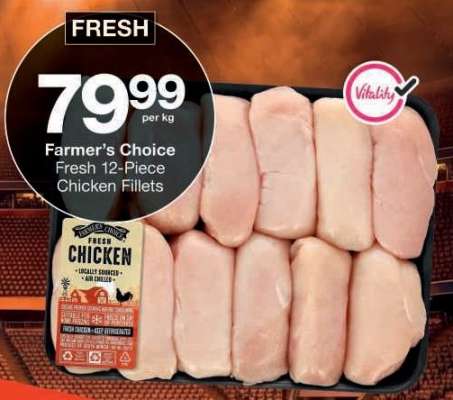 Farmer's Choice Fresh 12-Piece Chicken Fillets