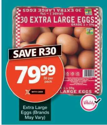 30 Extra Large Eggs