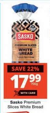 Sasko Premium Slices White Bread