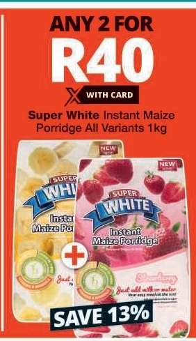 SUPER WHITE INSTANT MAIZE PORRIDGE
