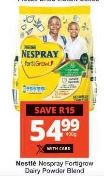 NESTLÉ NESPRAY FORTIGROW DAIRY POWDER BLEND