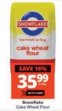 SNOWFLAKE CAKE WHEAT FLOUR