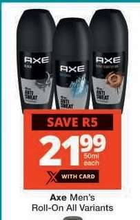 Axe Men's Roll-On All Variants
