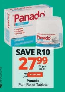 Panado Pain Relief Tablets