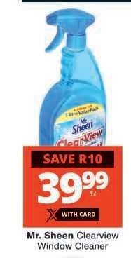 Mr. Sheen Clearview Window Cleaner