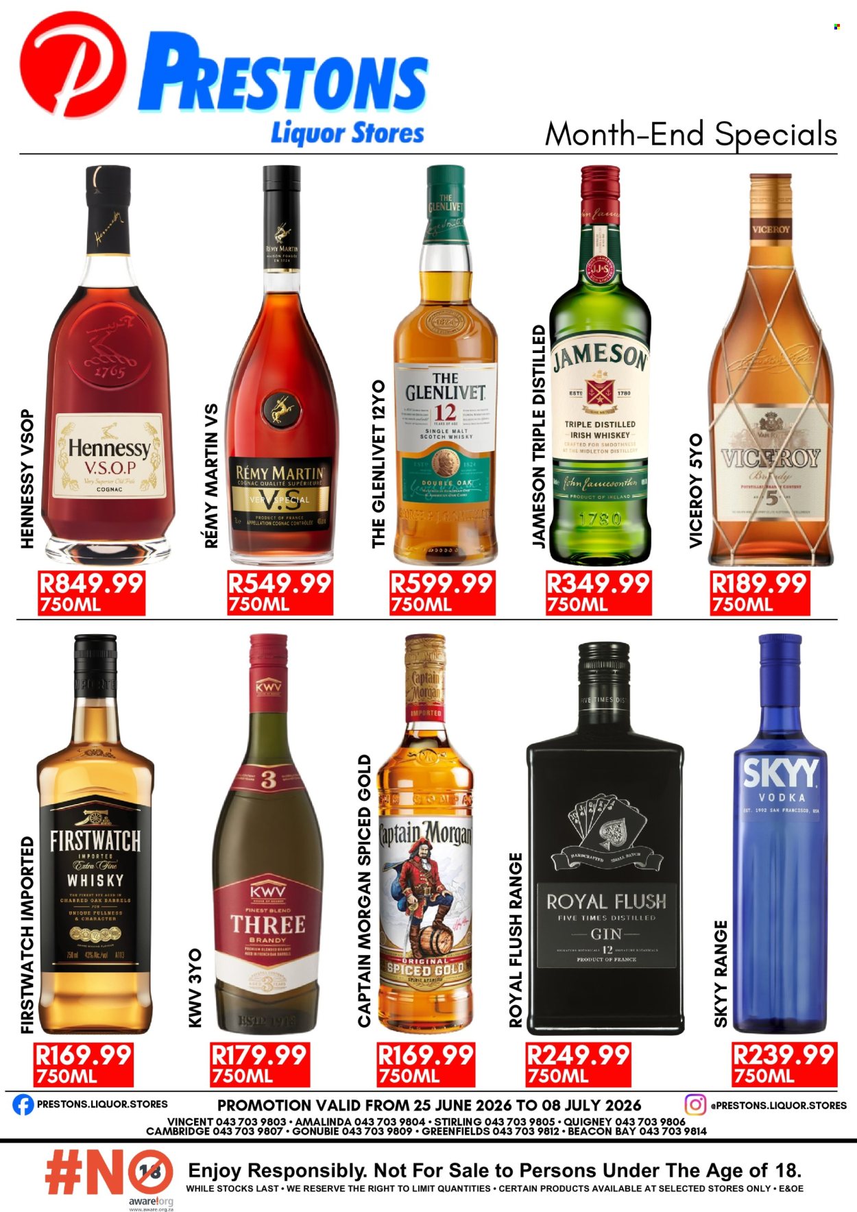 Prestons Liquor Stores specials - 06.25.2026 - 07.08.2026. Page 1