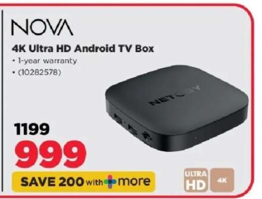 NOVA 4K Ultra HD Android TV Box