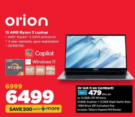 orion 15 AMD Ryzen 3 Laptop