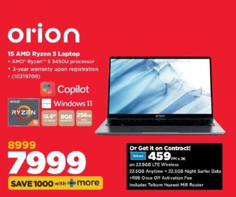 Orion 15 AMD Ryzen 5 Laptop