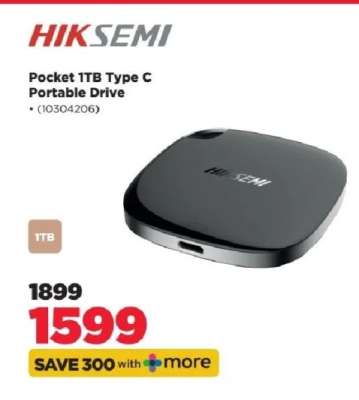 HIKSEMI Pocket 1TB Type C Portable Drive