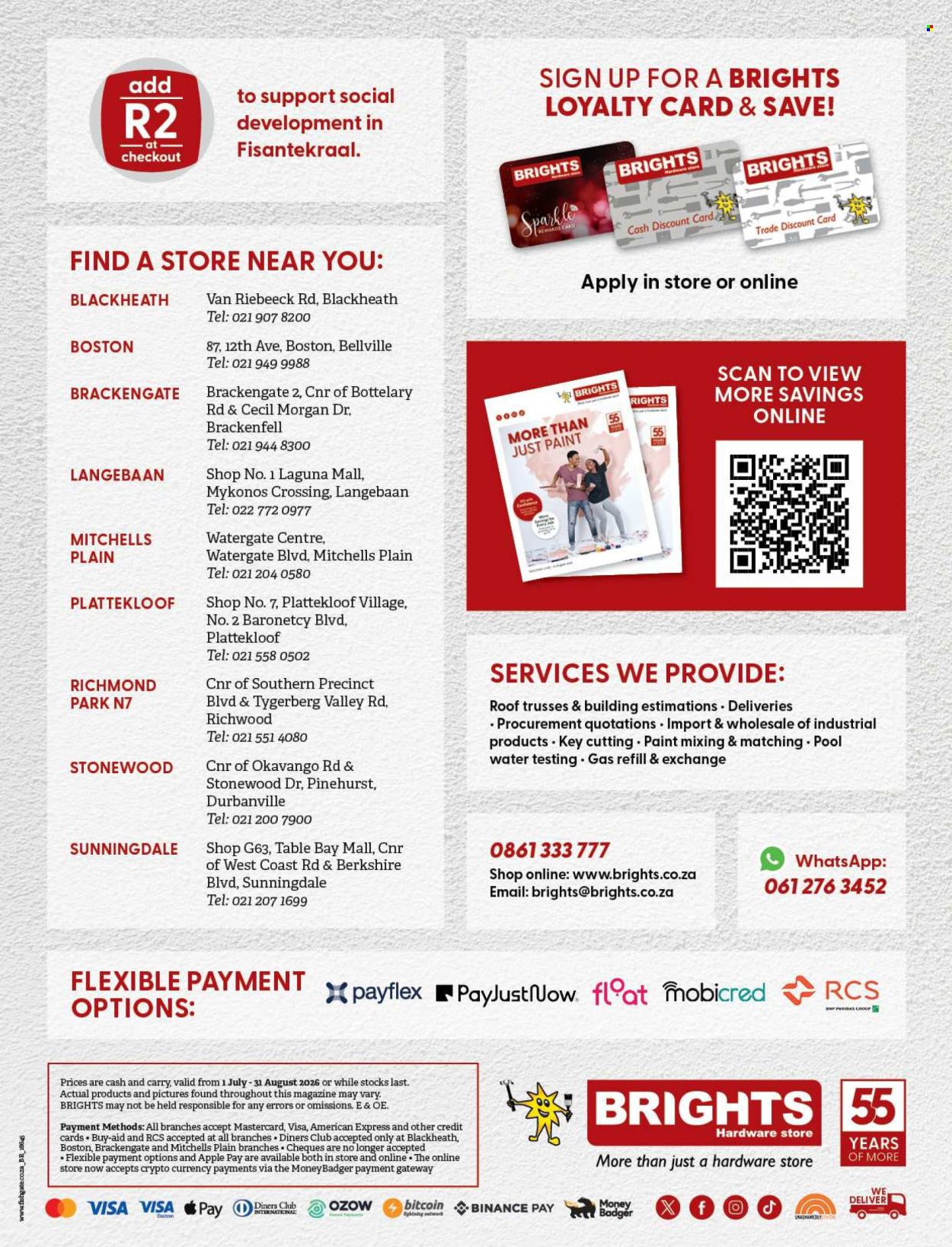 Brights Hardware specials - 07.01.2026 - 08.31.2026. Page 12