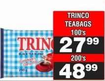 TRINCO TEABAGS 100's