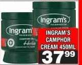 INGRAM'S CAMPHOR CREAM 450ml