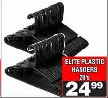ELITE PLASTIC HANGERS 20's
