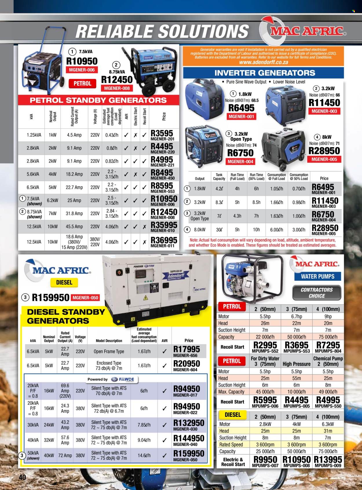 Adendorff Machinery Mart specials. Page 42