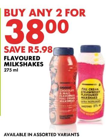 Flavoured Milkshakes