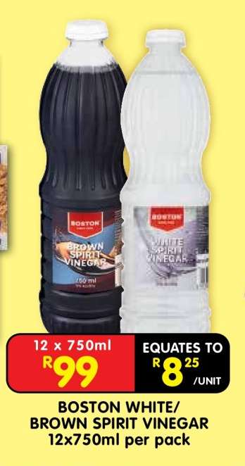 BOSTON WHITE/BROWN SPIRIT VINEGAR