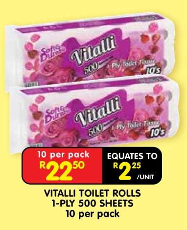 VITALLI TOILET ROLLS