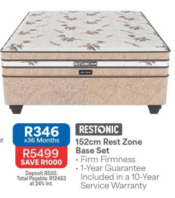Restonic 152cm Rest Zone Base Set