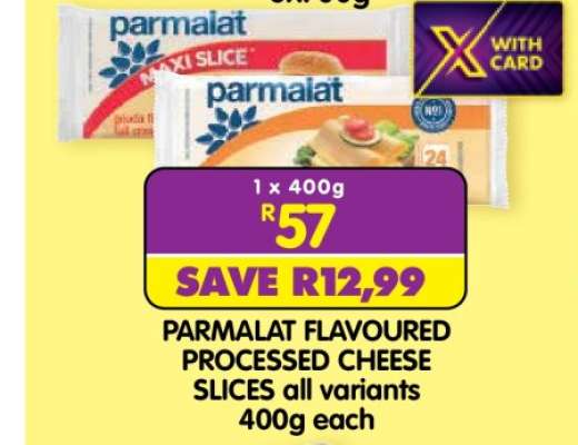 PARMALAT FLAVOURED PROCESSED CHEESE SLICES