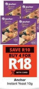 Anchor Instant Yeast 10g