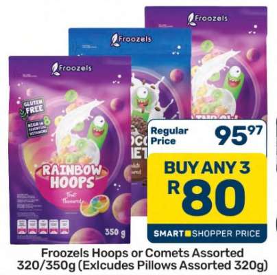 Froozels Hoops or Comets Assorted