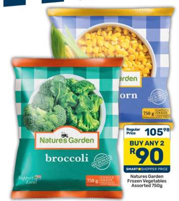 Natures Garden Frozen Vegetables Assorted 750g