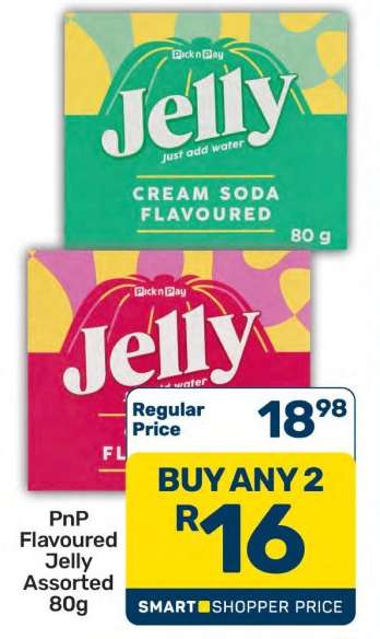 PnP Flavoured Jelly Assorted 80g