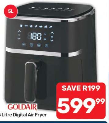 Goldair 5-Litre Digital Air Fryer