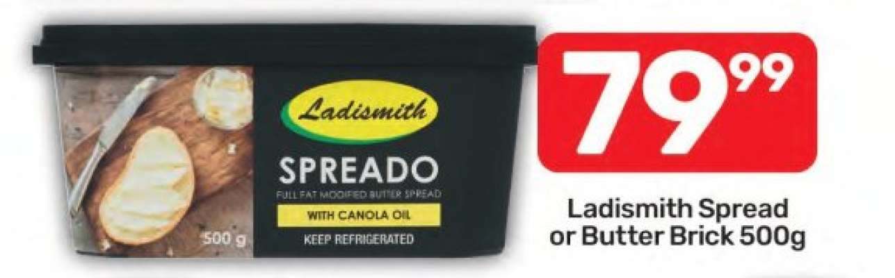 Ladismith Spread or Butter Brick 500g