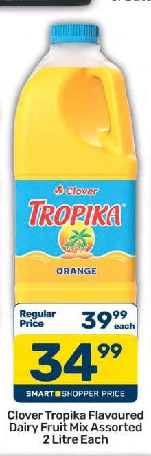 Clover Tropika Flavoured Dairy Fruit Mix Assorted 2 Litre Each