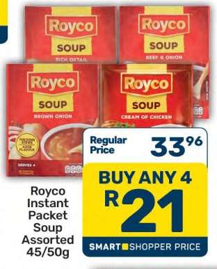 Royco Instant Packet Soup Assorted 45/50g