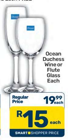 Ocean Duchess Wine or Flute Glass Each