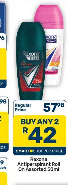 Rexona Antiperspirant Roll On Assorted 50ml