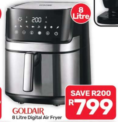 Goldair 8 Litre Digital Air Fryer