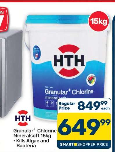 HTH Granular+ Chlorine Mineralsoft 15kg