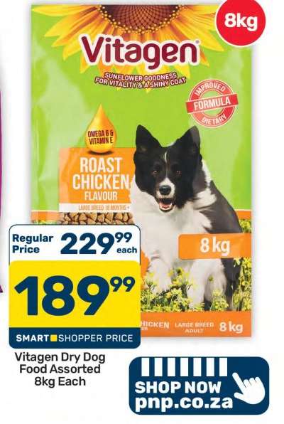 Vitagen Dry Dog Food Assorted 8kg Each