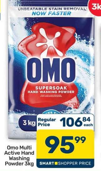 Omo Multi Active Hand Washing Powder 3kg