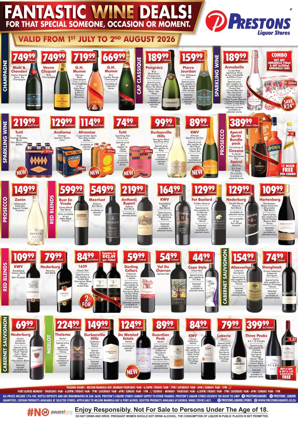 Prestons Liquor Stores specials - 07.01.2026 - 08.02.2026. Page 1
