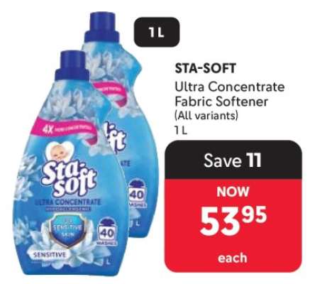 STA-SOFT Ultra Concentrate Fabric Softener