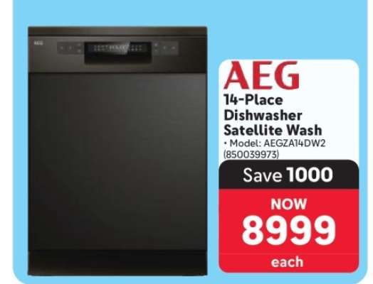 AEG 14-Place Dishwasher Satellite Wash