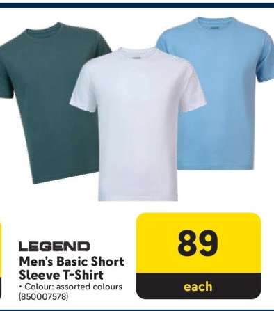 LEGEND Men's Basic Short Sleeve T-Shirt