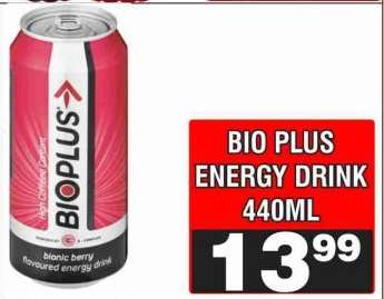 BIO PLUS ENERGY DRINK 440ML