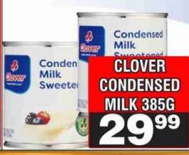 Clover Condensed Milk 385g