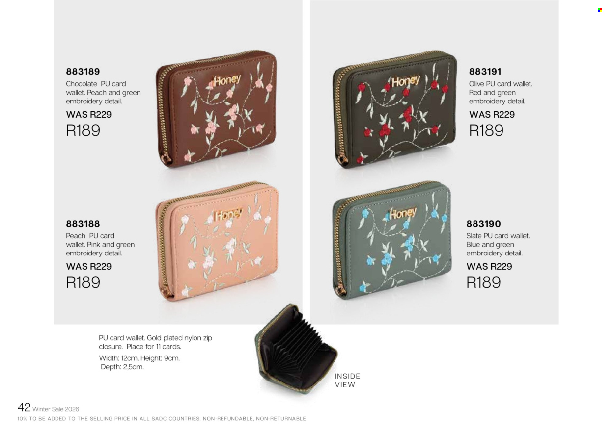 Honey specials. Page 42