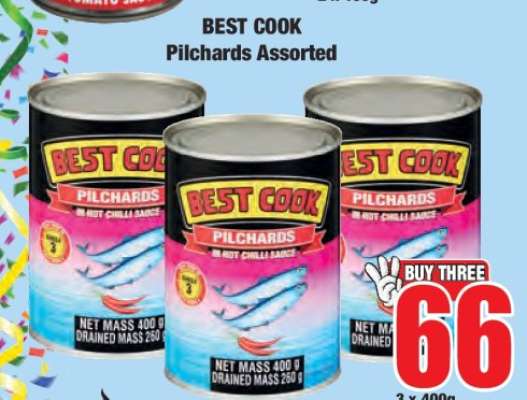 BEST COOK Pilchards Assorted