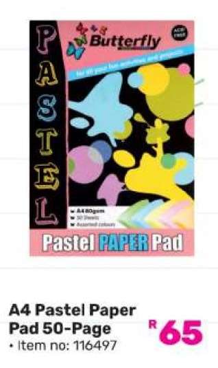 A4 Pastel Paper Pad 50-Page